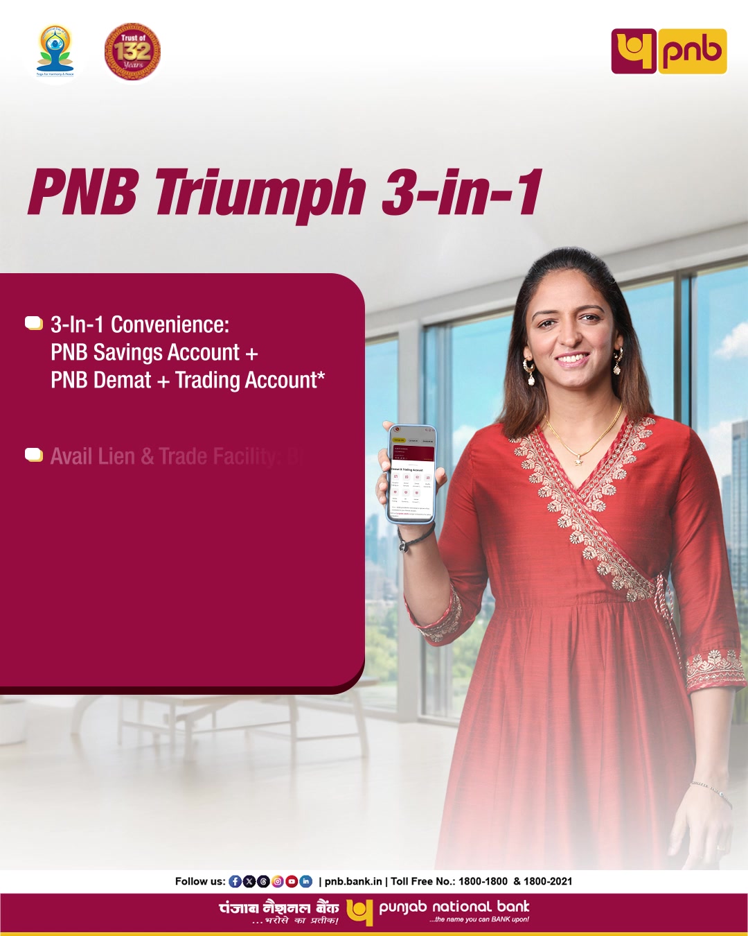 Simplify the way you bank and invest with PNB Triumph 3 in 1