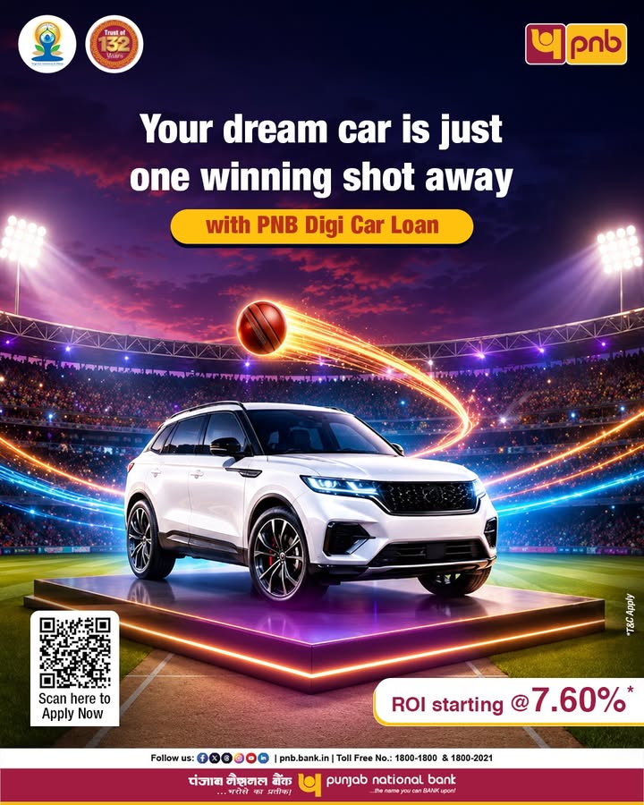 Play your shot right. Drive your dream sooner. Enjoy easy car loans with seamless digital approval and no extra charges