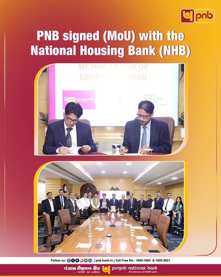 PNB has signed an MoU with the National Housing Bank NHB to offer exclusive Housing and Vehicle Loan facilities to NHB e...