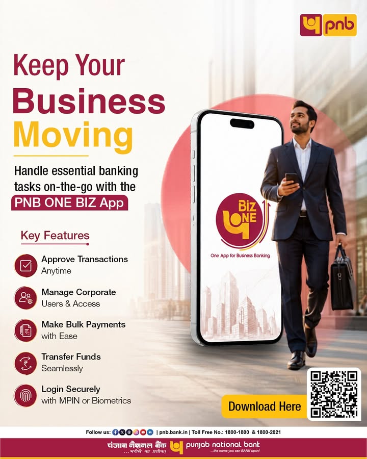 Keep your business moving with the PNB ONE BIZ App. Access a range of business banking services anytime, anywhere