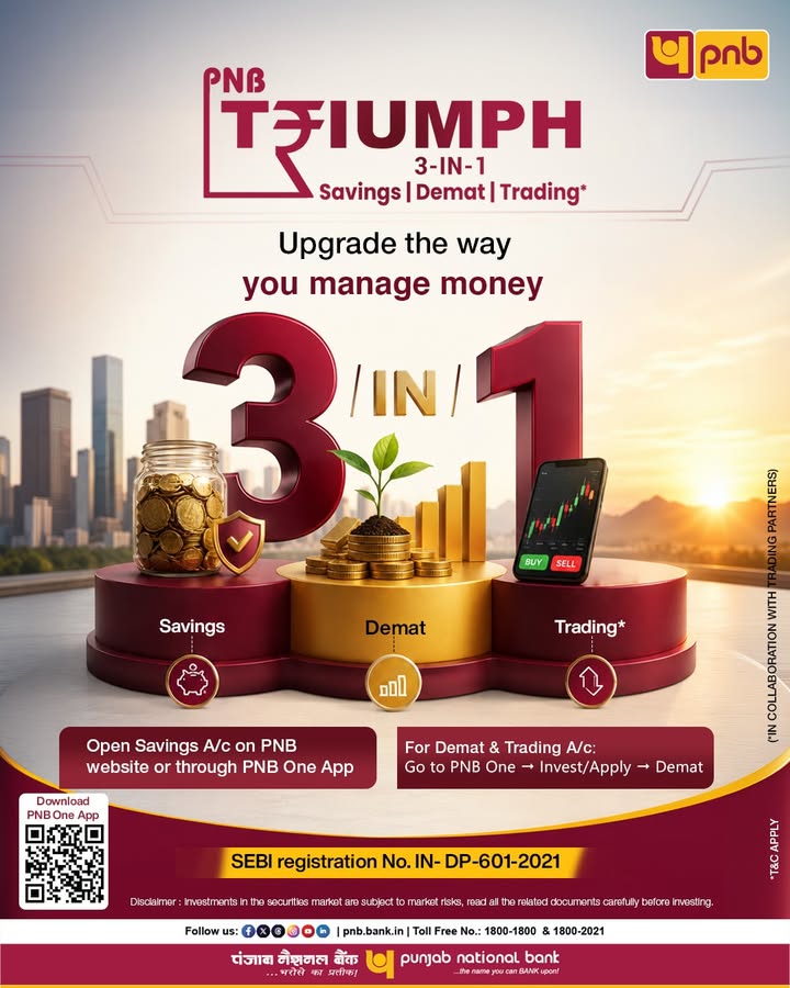 Simplify your investment journey with PNB Triumph Check your Demat account details in seconds just send a Hi to PNB Wha...