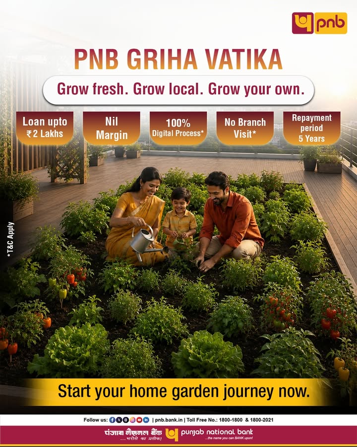 Grow Fresh, Grow Local, Grow Your Own . Start your home garden with PNB Griha Vatika. Visit https digigrihavatika.pnb