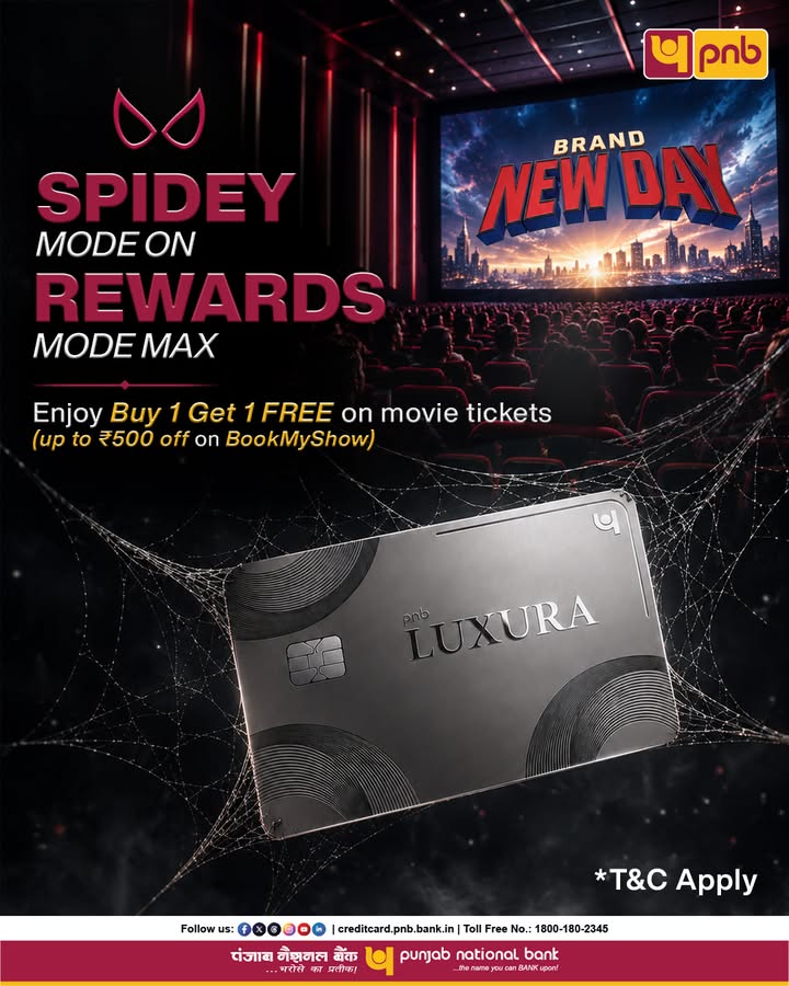 Your next movie time just got even better with the PNB Luxura Metal Credit Card