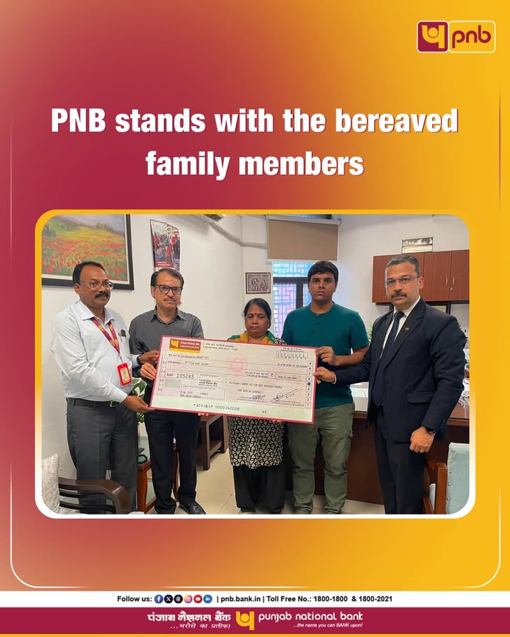 A cheque of Rs.50 lakhs was handed over to Smt