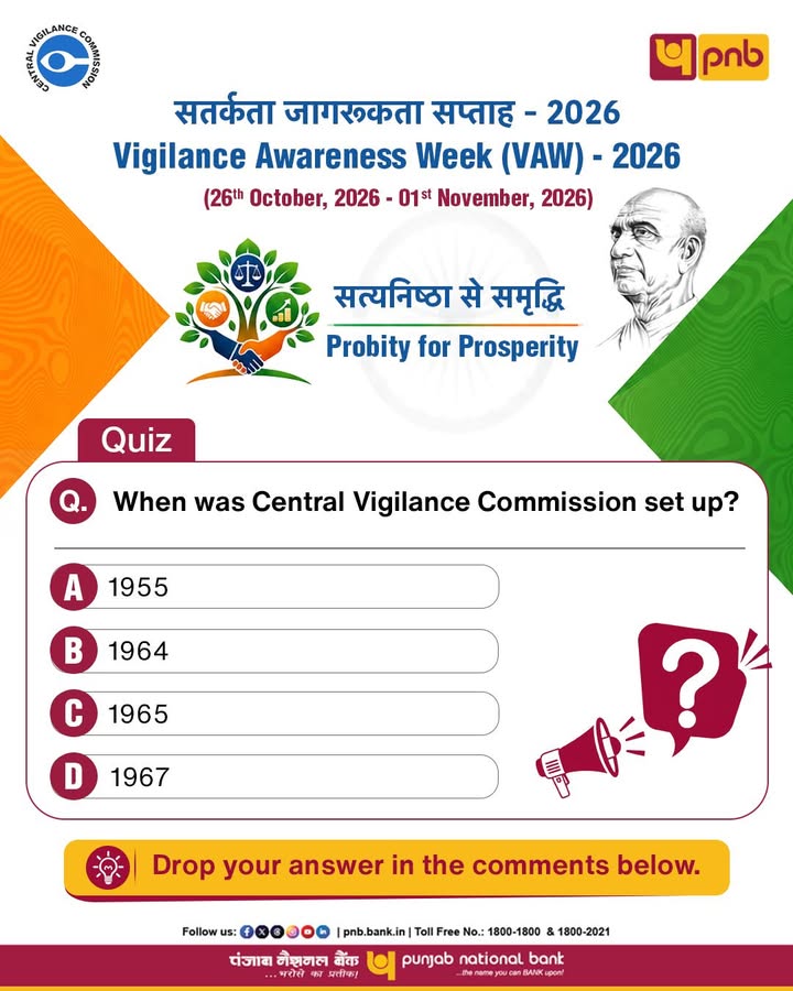 How much do you know about Indias vigilance system Take a guess when was the Central Vigilance Commission set up Share y...