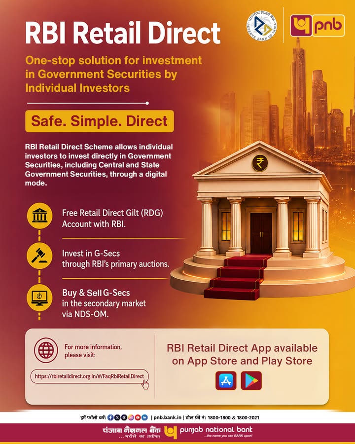 With RBI Retail Direct, invest directly, safely and digitally in Government Securities