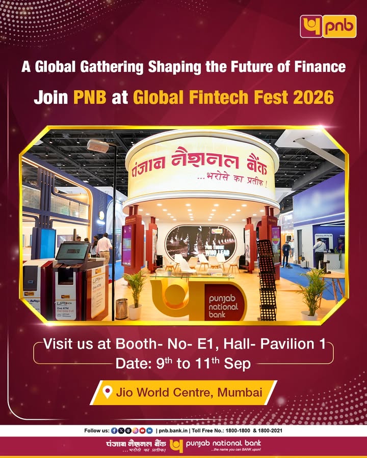 Join PNB at Global Fintech Fest 2026 and experience the ideas and innovations shaping the next era of banking