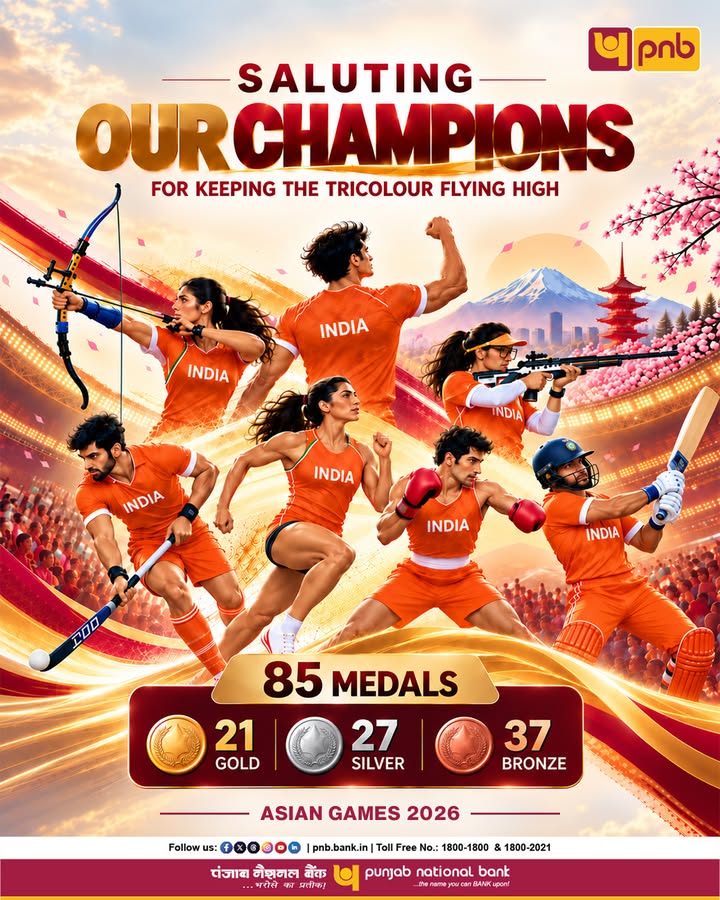 A historic achievement for the nation Congratulations to all our incredible Indian athletes who brought home glory and pr...