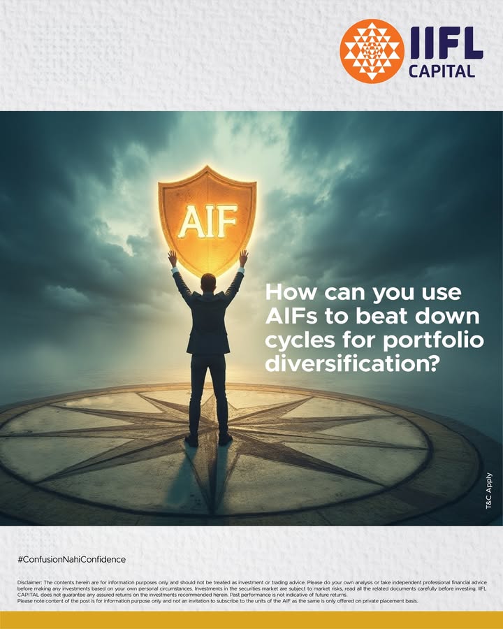 AIFs as an investment vehicle provide an investor with multiple options to consider for portfolio diversification. They could be debt oriented, equity oriented, or hybrid. IIFLCapital invest ConfusionNahiConfidence AIF Disclaimer https tinyurl AIFs as an investment vehicle provide an investor with multiple options to consider for portfolio diversification