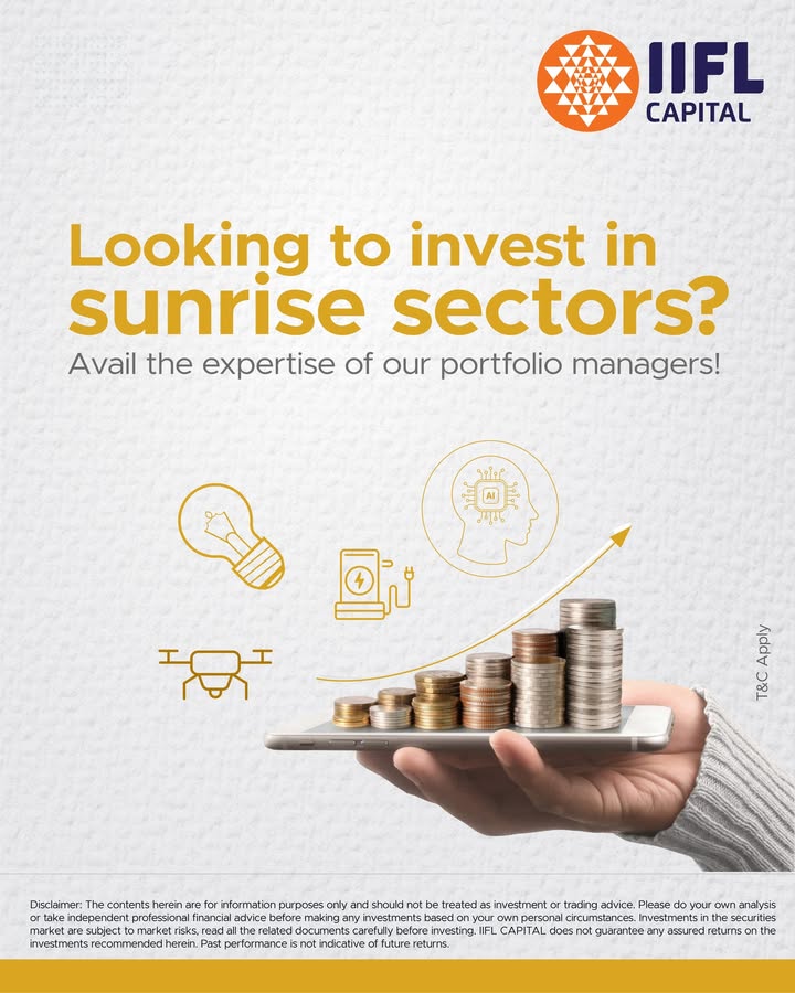 Looking to diversify your portfolio Invest in sectors as per your risk appetite with advice from our portfolio managers. IIFLCapital invest wealth AIF Follow us for more updates Disclaimer https tinyurl.com yrwyet7r Looking to diversify your portfolio Invest in sectors as per your risk appetite with advice from our portfolio managers