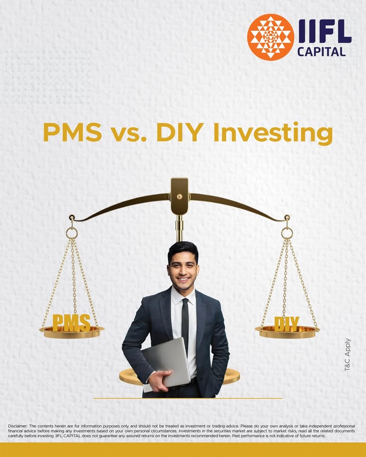 Here are some key differences between PMS and DIY investing. Peek below to know more. IIFLCapital invest ConfusionNahiConfidence PMS Follow us for more updates Disclaimer https tinyurl.com 49xd3vns Here are some key differences between PMS and DIY investing. Peek below to know more