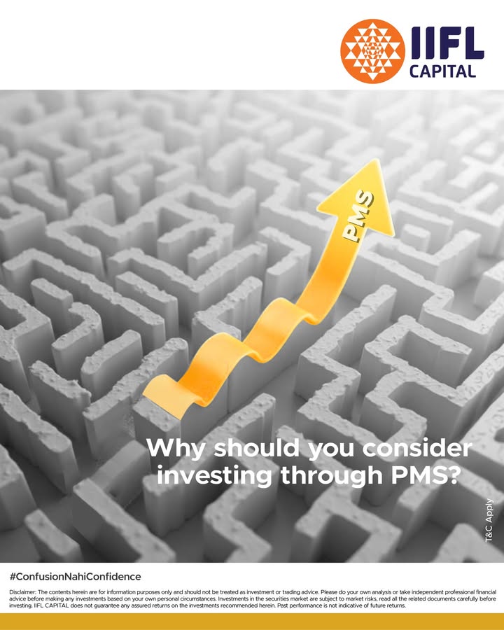 Looking to invest through PMS Peek below to know more. IIFLCapital invest ConfusionNahiConfidence PMS Follow us for more updates Disclaimer https tinyurl.com 49xd3vns Looking to invest through PMS Peek below to know more