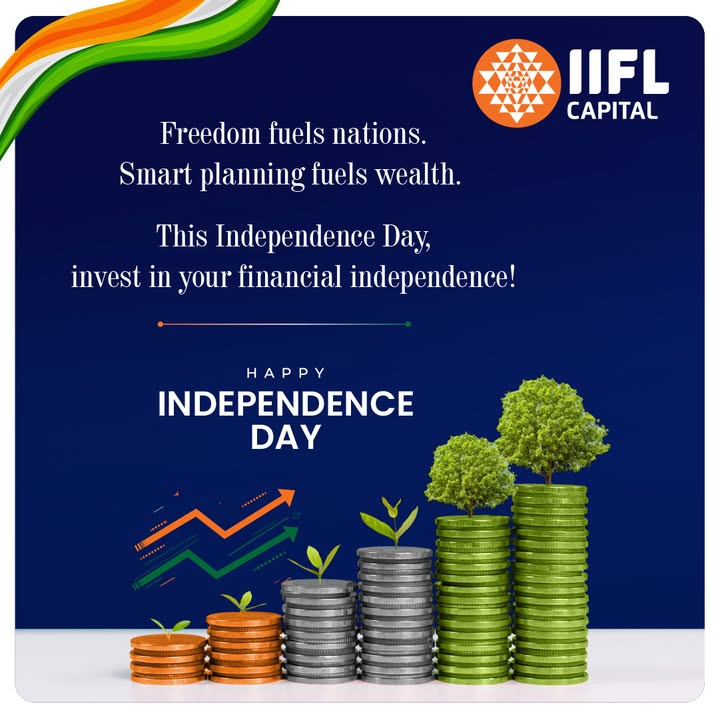 May the spirit of freedom guide every portfolio toward long term wealth creation. Invest today, secure tomorrow. FinancialIndependence IIFLCapital HappyIndependenceDay May the spirit of freedom guide every portfolio toward long term wealth creation. Invest today, secure tomorrow