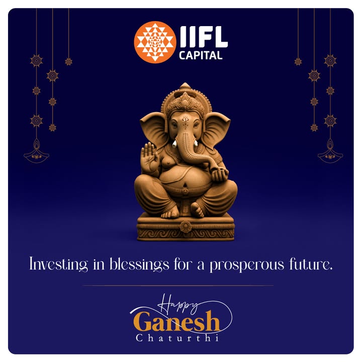 May Lord Ganesha bless your goals with wisdom, wealth, and worry free growth. From all of us at IIFL Capital, heres to removing obstacles and compounding prosperity in the year ahead May Lord Ganesha bless your goals with wisdom, wealth, and worry free growth