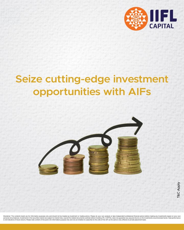 Elevate your investment approach with IIFL Capital. Diversify your portfolio through innovative Alternative Investment Funds AIFs curated by our experts, designed exclusively to unlock new growth opportunities for discerning HNIs Elevate your investment approach with IIFL Capital