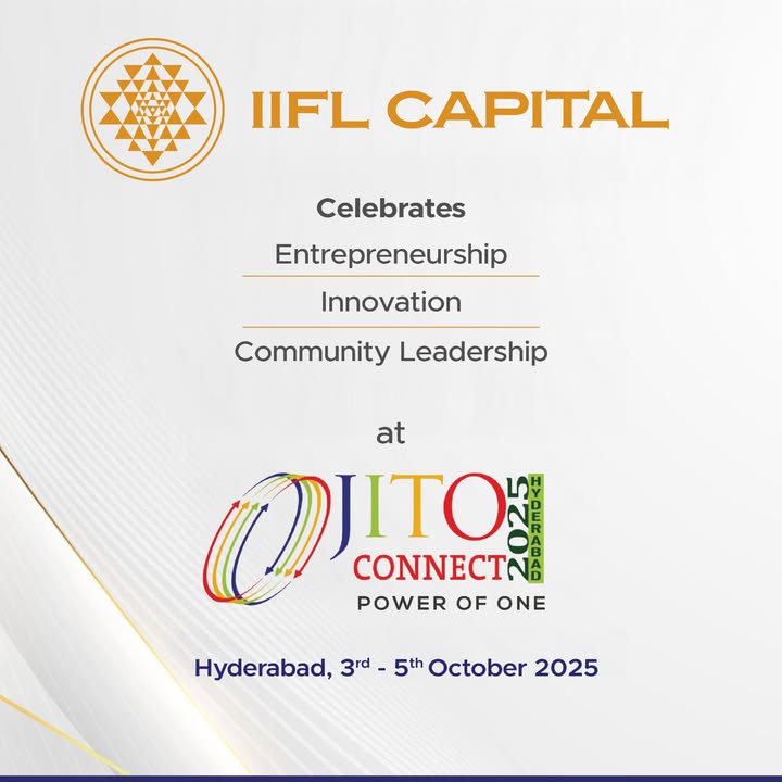 We are delighted to announce that IIFL Capital is the Title Sponsor of JITO Connect 2025, a premier platform celebrating entrepreneurship, innovation, and community leadership We are delighted to announce that IIFL Capital is the Title Sponsor of JITO Connect 2025, a premier platform celebrating ent...