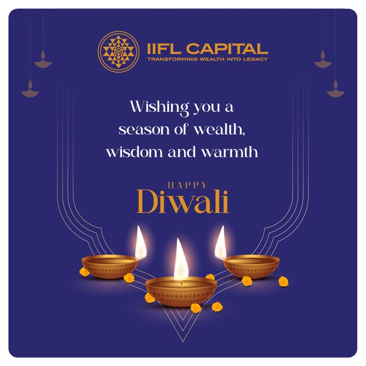 May this Diwali light your path with wisdom, wealth, and warmth. Wishing you prosperity that truly endures. IIFLCapital Wealthmanagement Diwali May this Diwali light your path with wisdom, wealth, and warmth. Wishing you prosperity that truly endures