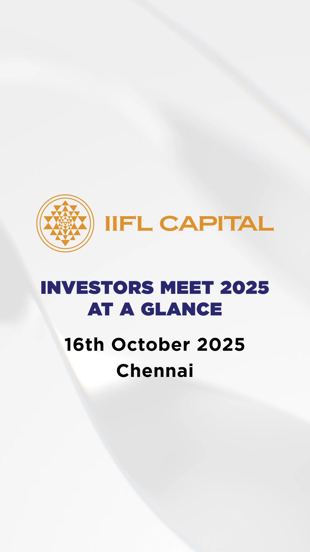 An Evening of Insight and Celebration IIFL Capital had the privilege of hosting Mr