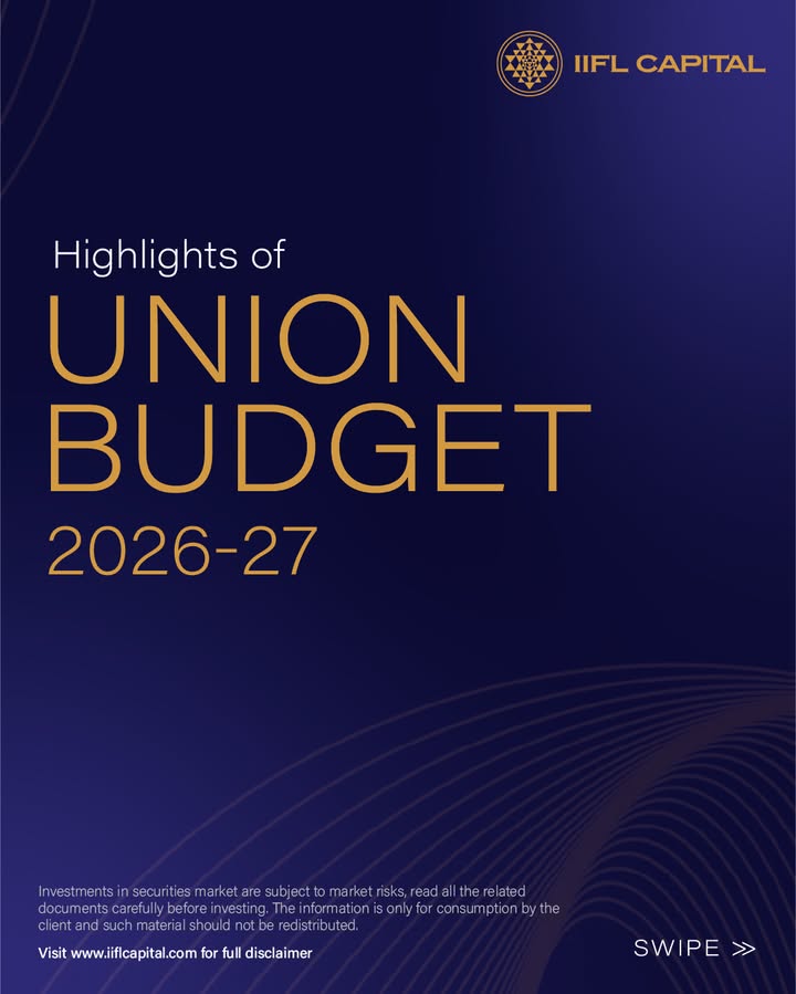 Summarising key highlights of Union Budget 2026 27. UnionBudget2026 IIFLCapital BudgetDay Budget2026 WealthManagement