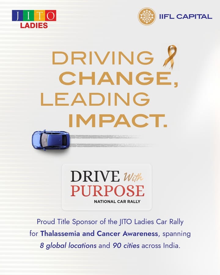 IIFL Capital is proud to be the Title Sponsor of Drive with Purpose, organised by JITO Ladies Wing