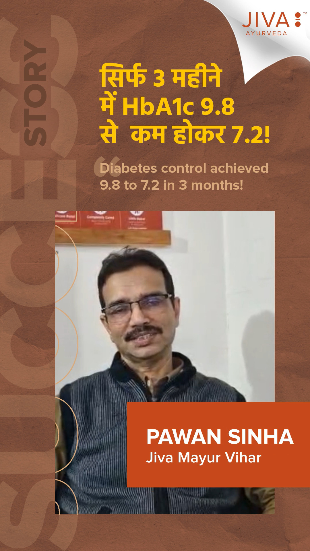 From HbA1c 9.8 to 7.2 a journey of hope, healing, and holistic care with Jiva Ayurveda