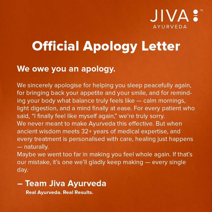 We owe you an apology for helping you rediscover peace, balance, and yourself naturally