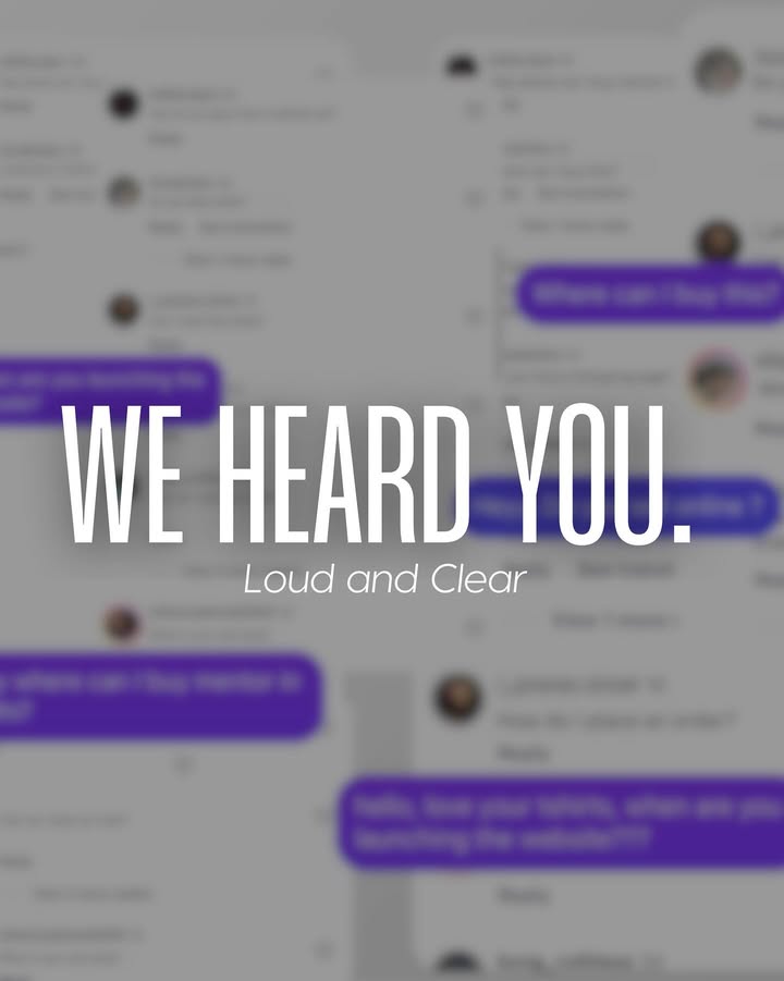 Youve been asking. Weve been listening. Loud and clear Youve been asking. Weve been listening. Loud and clear