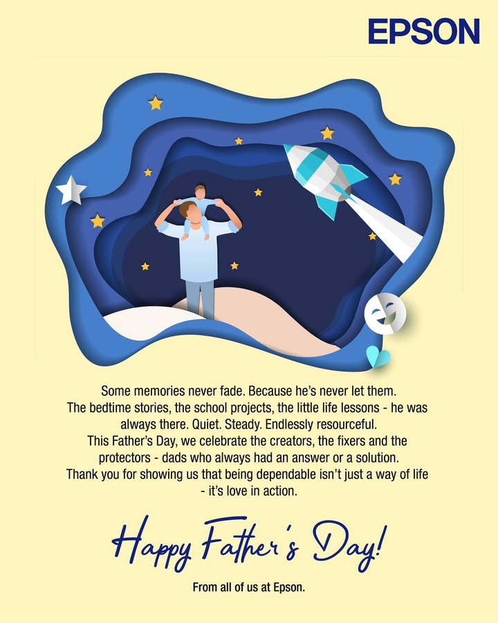A wish for those glorious men all of us know. EpsonIndia FathersDay
