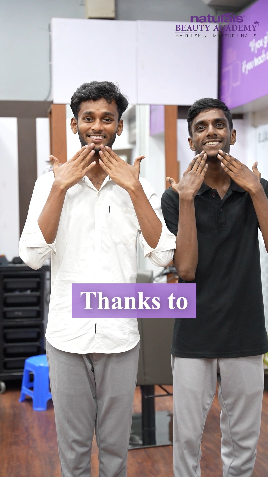Their gratitude in sign language Thanks, NBA Witness the passion and dedication of these talented students...