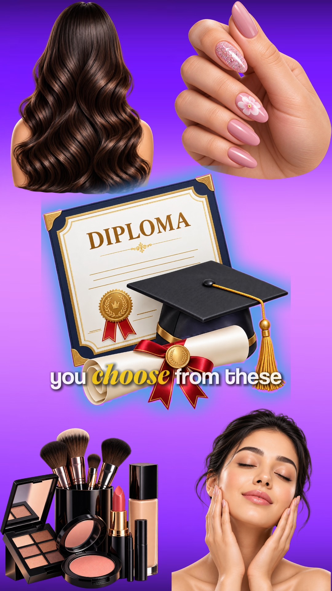 Why pay more when your dream career can start for FREE A golden opportunity for aspiring beauty professionals Choose you...