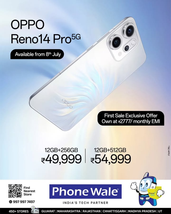 Discover the All New OPPO Reno14 Series Now Available at PhoneWale Engineered for performance. Designed for elegance