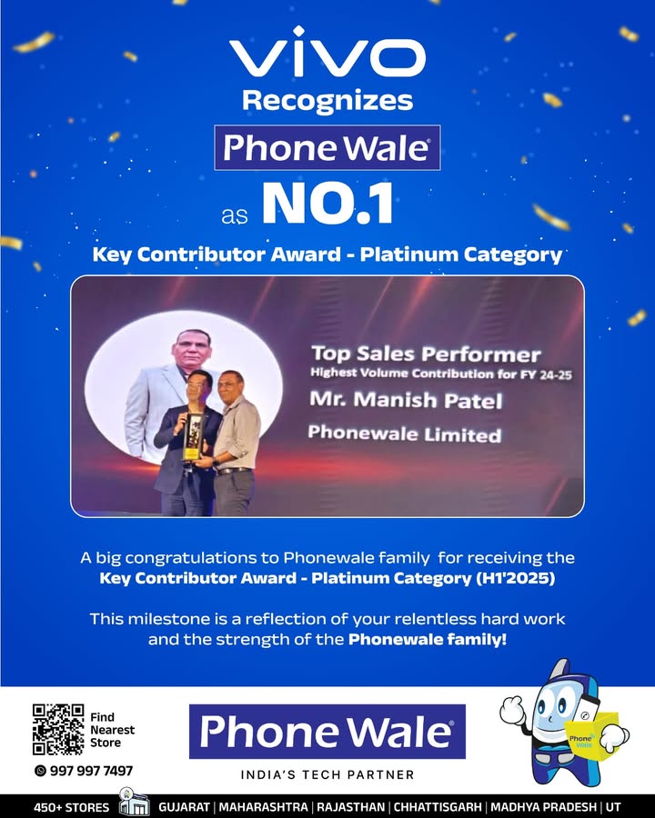  Proud Moment for Phonewale A big congratulations to Phonewale family for receiving the Key Contributor Award P...