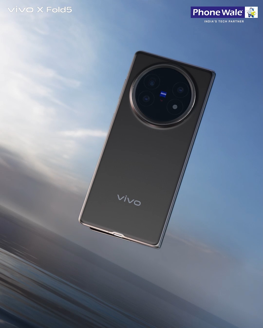 Elegance. Power. Folded into One. Meet the all new Vivo X Fold 5 a masterpiece that turns heads Sleek. Stylish