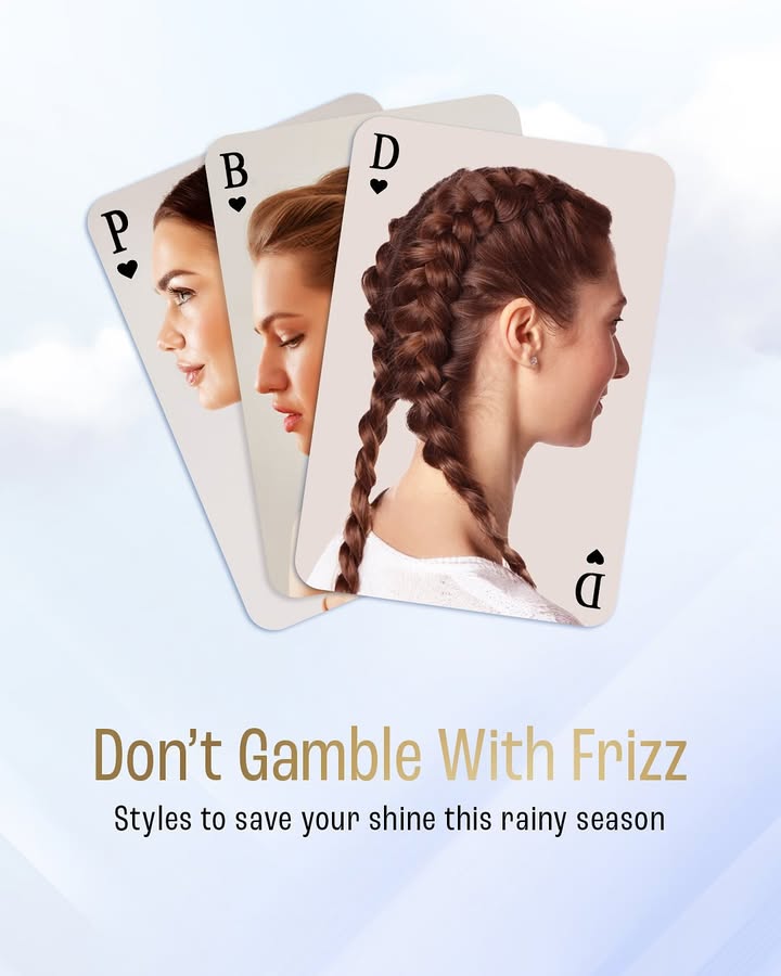 Dealt a bad hair day by the rain Wed bet the house on these hairstyles to keep your hair safe