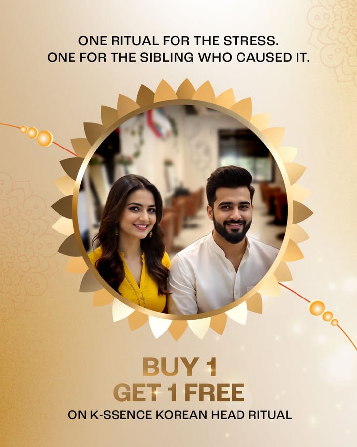 With the ones who taught you the joy of sharing, share a relaxing head spa this Rakshabandhan