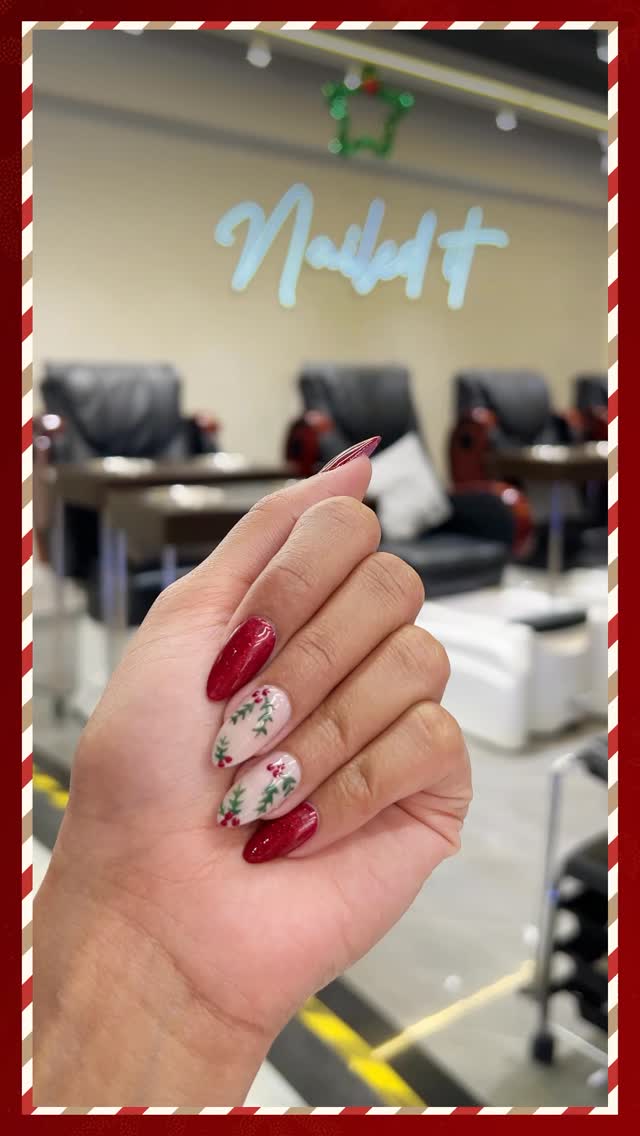 Greet the festive season with the most glam nails Book your appointment now 