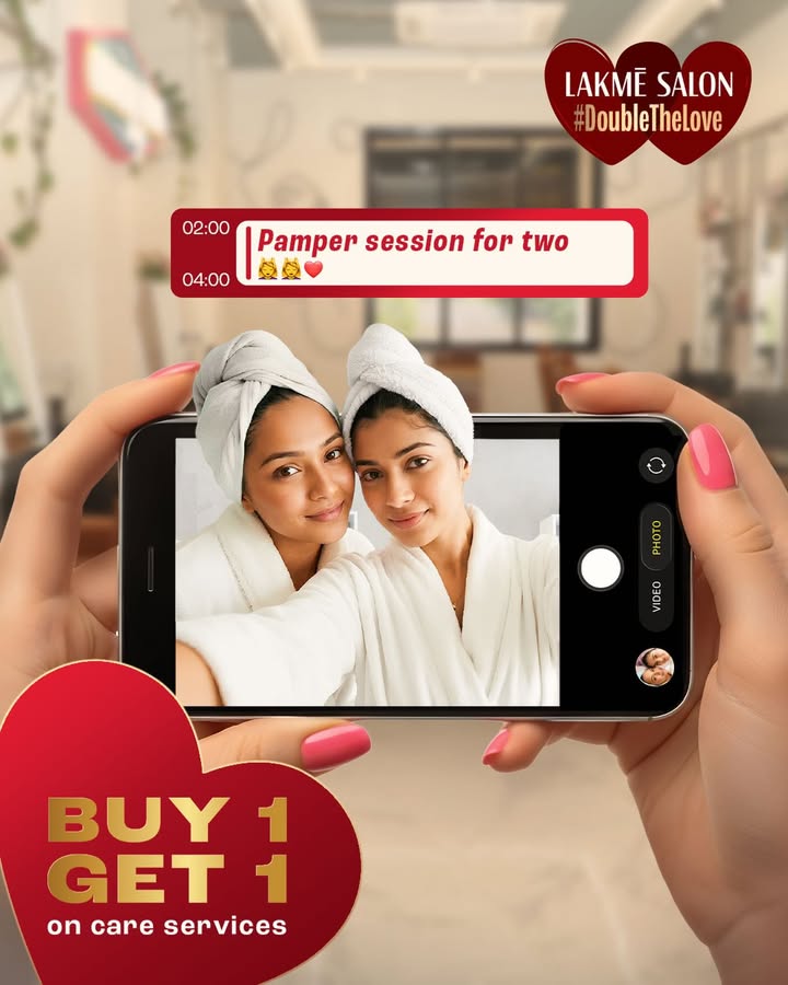 Pamper feels best when shared with a loved one. Get buy1 get 1 on hair spa from the 7th to 15th February
