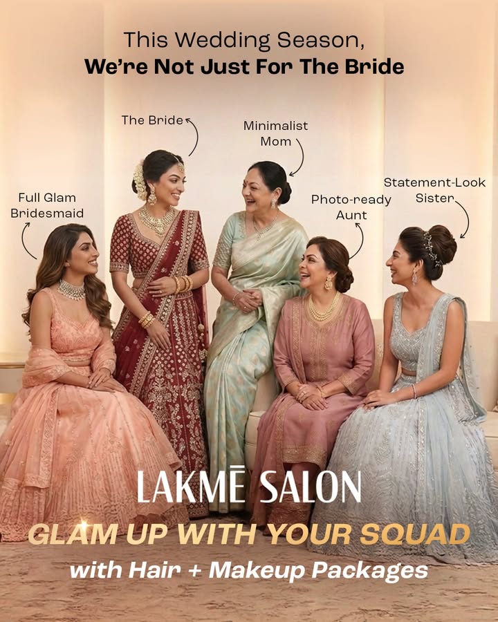 From subtle colour to full on glam, theres a wedding ready look for everyone at Lakm Salon