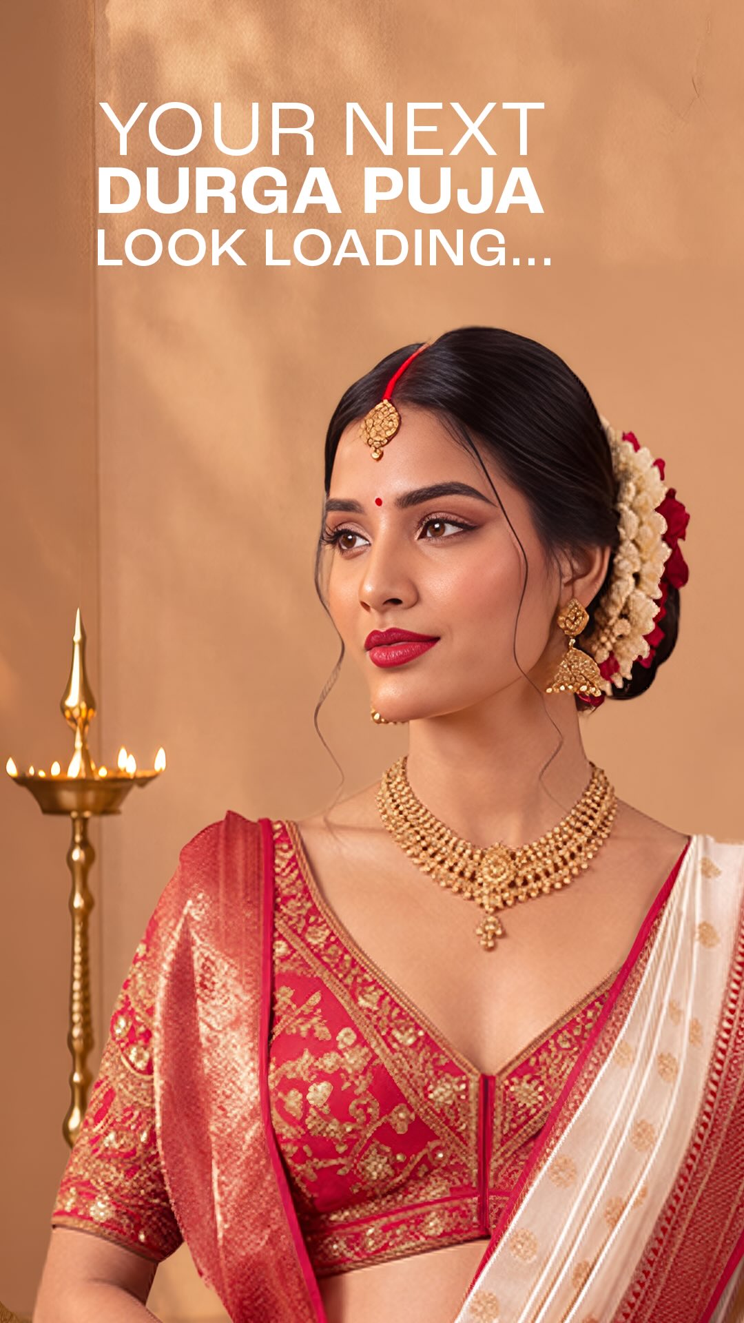 This Pujo, theres no one way to glow. Heres to every look, every mood and every beautiful version of you