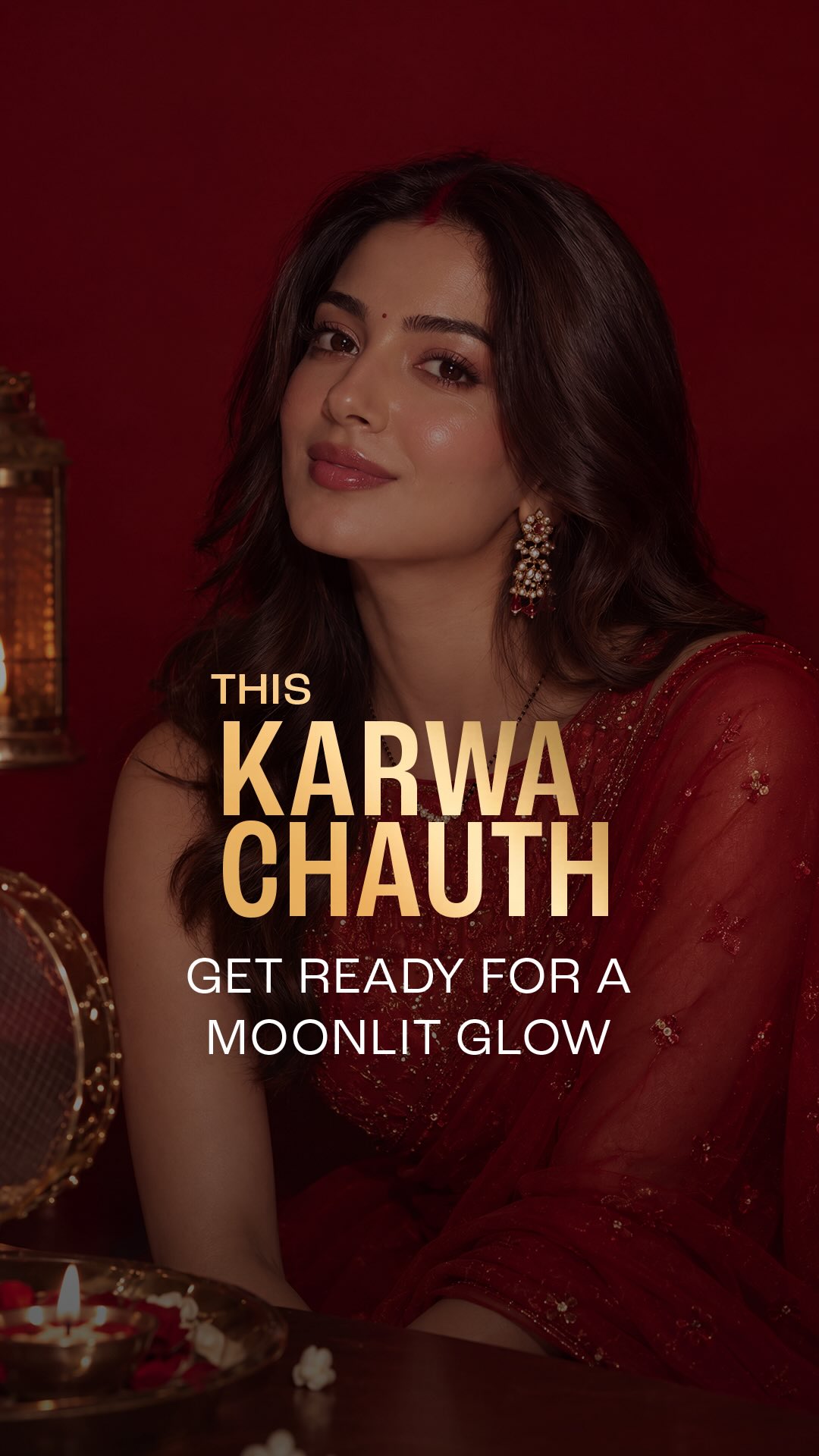 Festive makeup, soft hairstyles and skin prep that makes the whole look shine. Karwa Chauth, done the Lakm Salon way
