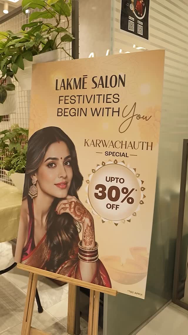 A little me time before the moonrise Lakm Salon had hosted a special pre Karwa Chauth event