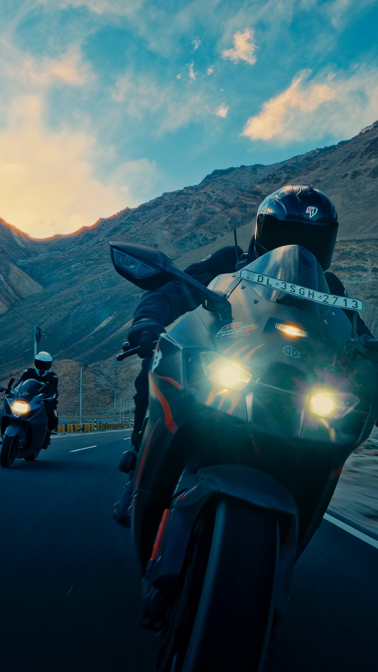 Two superbikes. Endless Zanskar. One unforgettable night