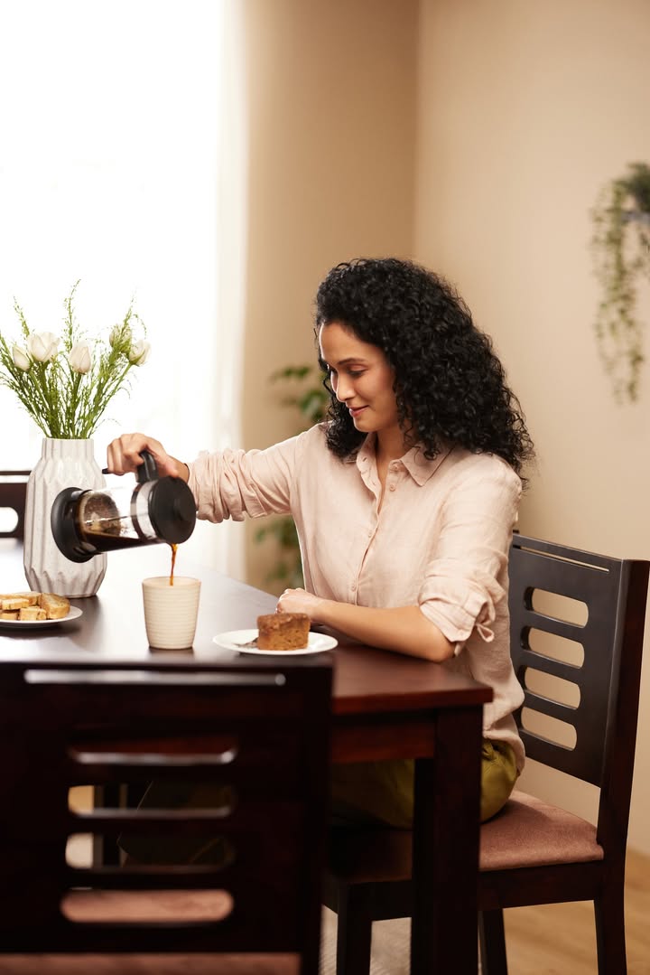 Some spaces hold your daily cup of coffee, some hold your special moments, this one does both. To shop, visit https bit.ly Dining table GodrejInterio DiningTable DiningSet DiningRoom Comfort Some spaces hold your daily cup of coffee, some hold your special moments, this one does both. To shop, visit https bit