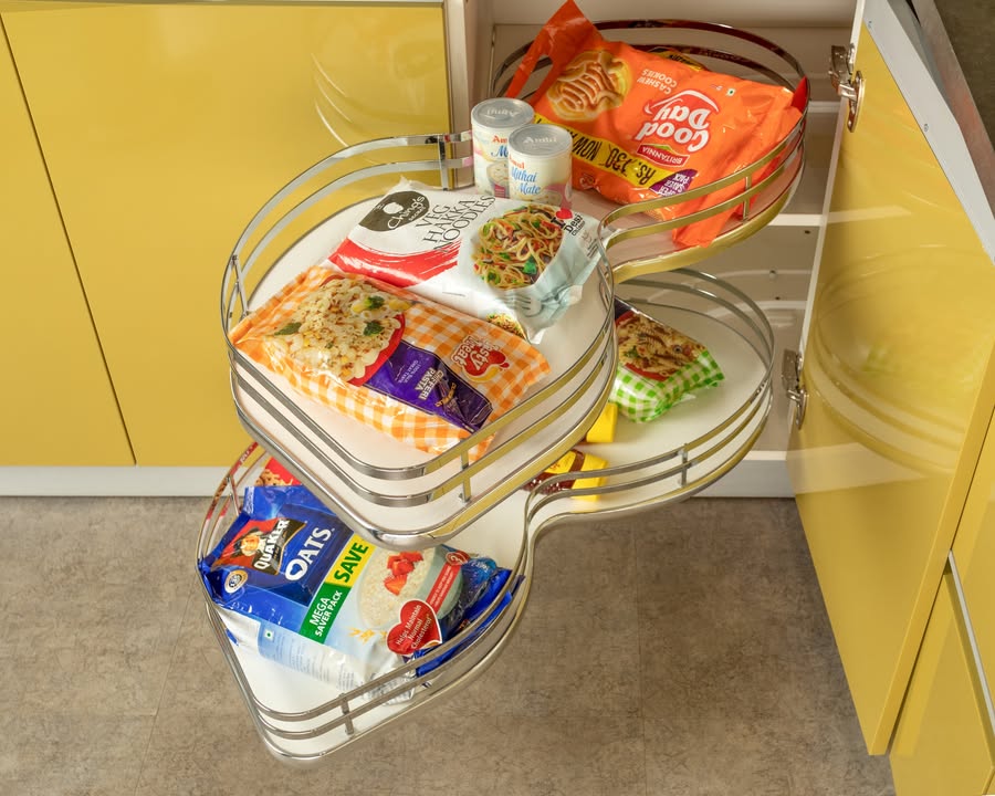 Keep your go to snacks right where you need them with the corner pull out unit. To shop, visit https interio Keep your go to snacks right where you need them with the corner pull out unit. To shop, visit https interio