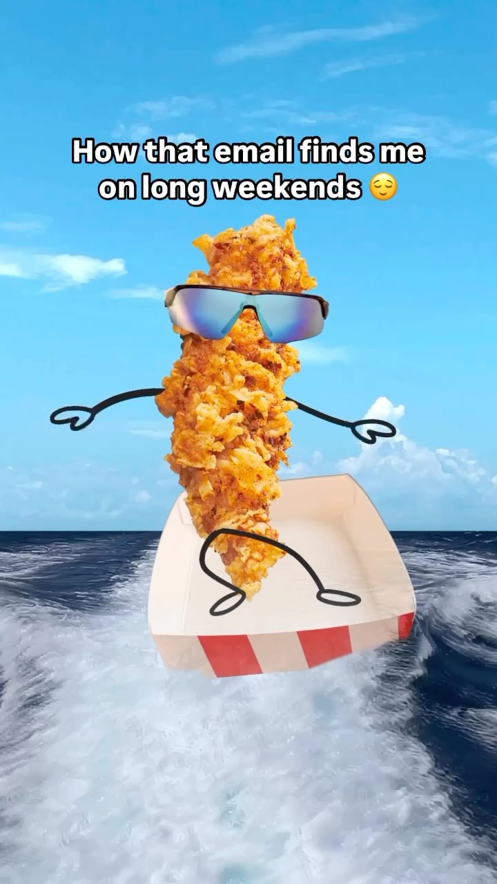 The email and I just ordered fried chicken on the beach ChickenLover KFCIndia