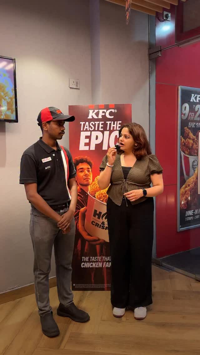 Our staff is so smart and funny and charismatic KFC KFCIndia