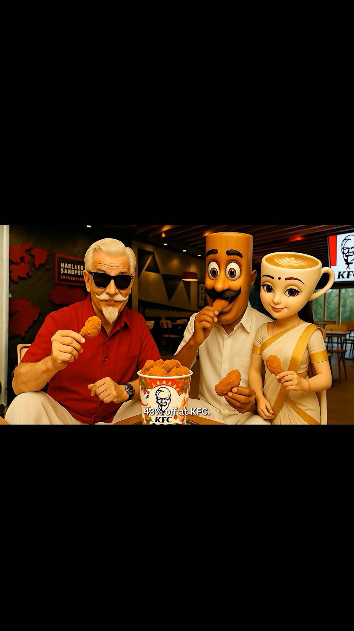 Colonels Onam bucket offer is tuff this Onam, but his Malayali brainrot is tuffer. KFC KFCIndia Onam