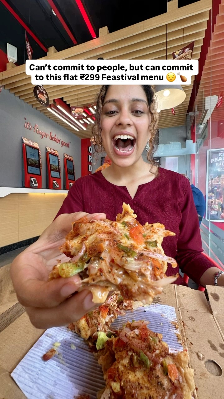 My situationship may flake, but the Feastival menu never does UnfilteredAtKFC FestiveWithKFC KFC KFCIndia KFCMealsAt299 My situationship may flake, but the Feastival menu never does UnfilteredAtKFC FestiveWithKFC KFC KFCIndia KFC... , New Delhi , Dwarka, Sector 9