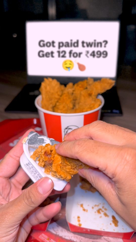 It isn t a payday if I m not simping over the 12 for 499 chicken offer KFC, Pay day, Salary KFCIndia ... , Cuttack , Dargabazar