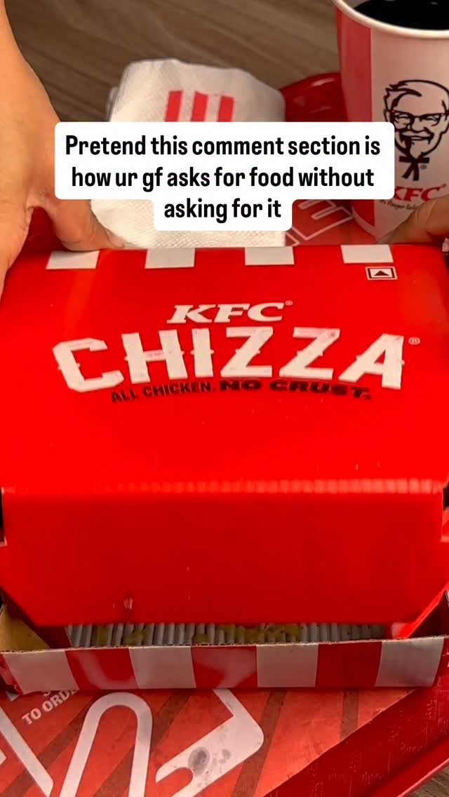 She says nothing but means Chizza Meal 299 Chizza, Comment, FestiveWithKFC KFC KFCIndia KFCMealsAt299 , Cuttack , Dargabazar